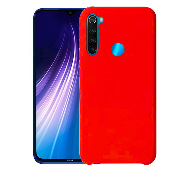 Θηκη Liquid Silicone για Xiaomi Redmi Note 8T Κοκκινη