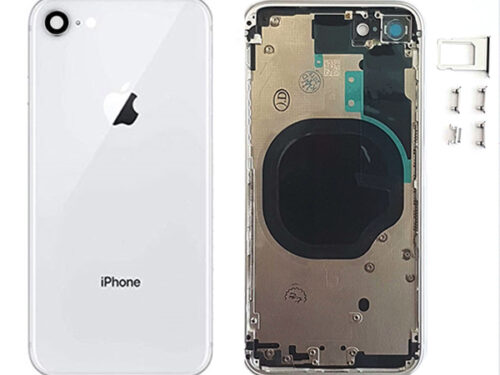 Καλυμμα Μπαταριας Για Apple iPhone 8+ Ασπρο Με Frame Grade A