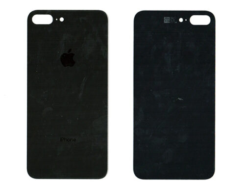 Καλυμμα Μπαταριας Για Apple iPhone 8+ Μαυρο Τζαμι Με Ταινια Διπλης Οψης