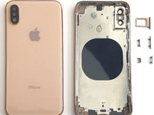 Καλυμμα Μπαταριας Για Apple iPhone XS Max Χρυσο Με Frame