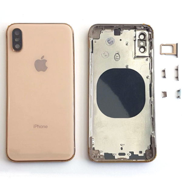 Καλυμμα Μπαταριας Για Apple iPhone XS Max Χρυσο Με Frame Καλυμμα Μπαταριας Για Apple iPhone XS Max Χρυσο Με Frame
