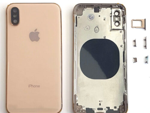 Καλυμμα Μπαταριας Για Apple iPhone XS Χρυσο Με Frame